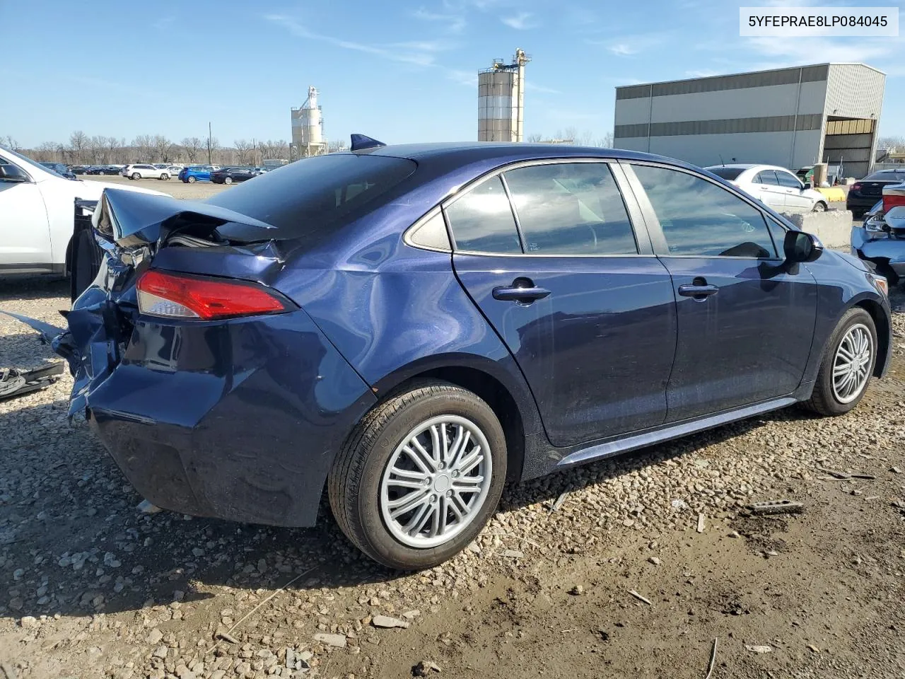 2020 Toyota Corolla Le VIN: 5YFEPRAE8LP084045 Lot: 47007434