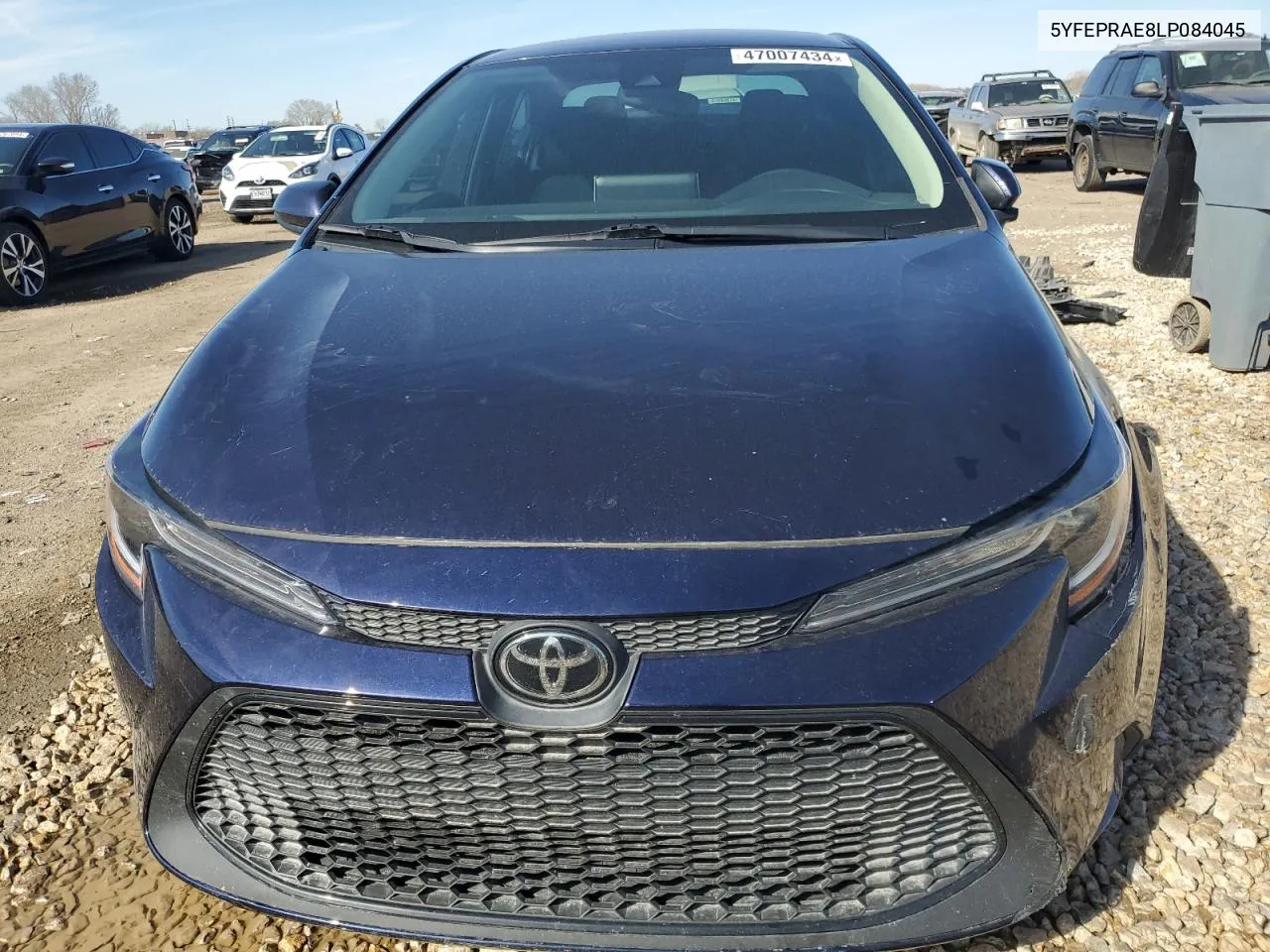 2020 Toyota Corolla Le VIN: 5YFEPRAE8LP084045 Lot: 47007434