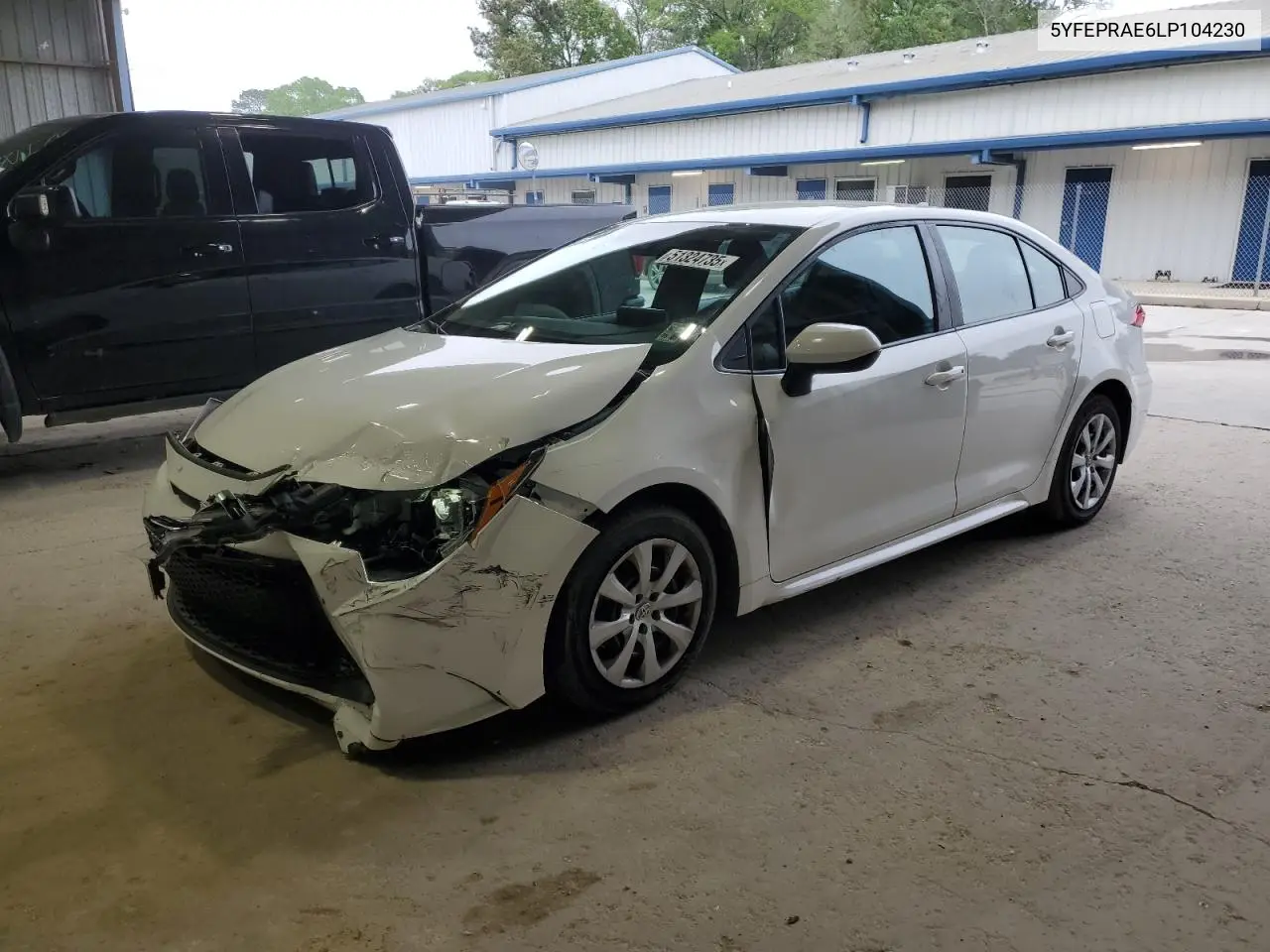 2020 Toyota Corolla Le VIN: 5YFEPRAE6LP104230 Lot: 51324735