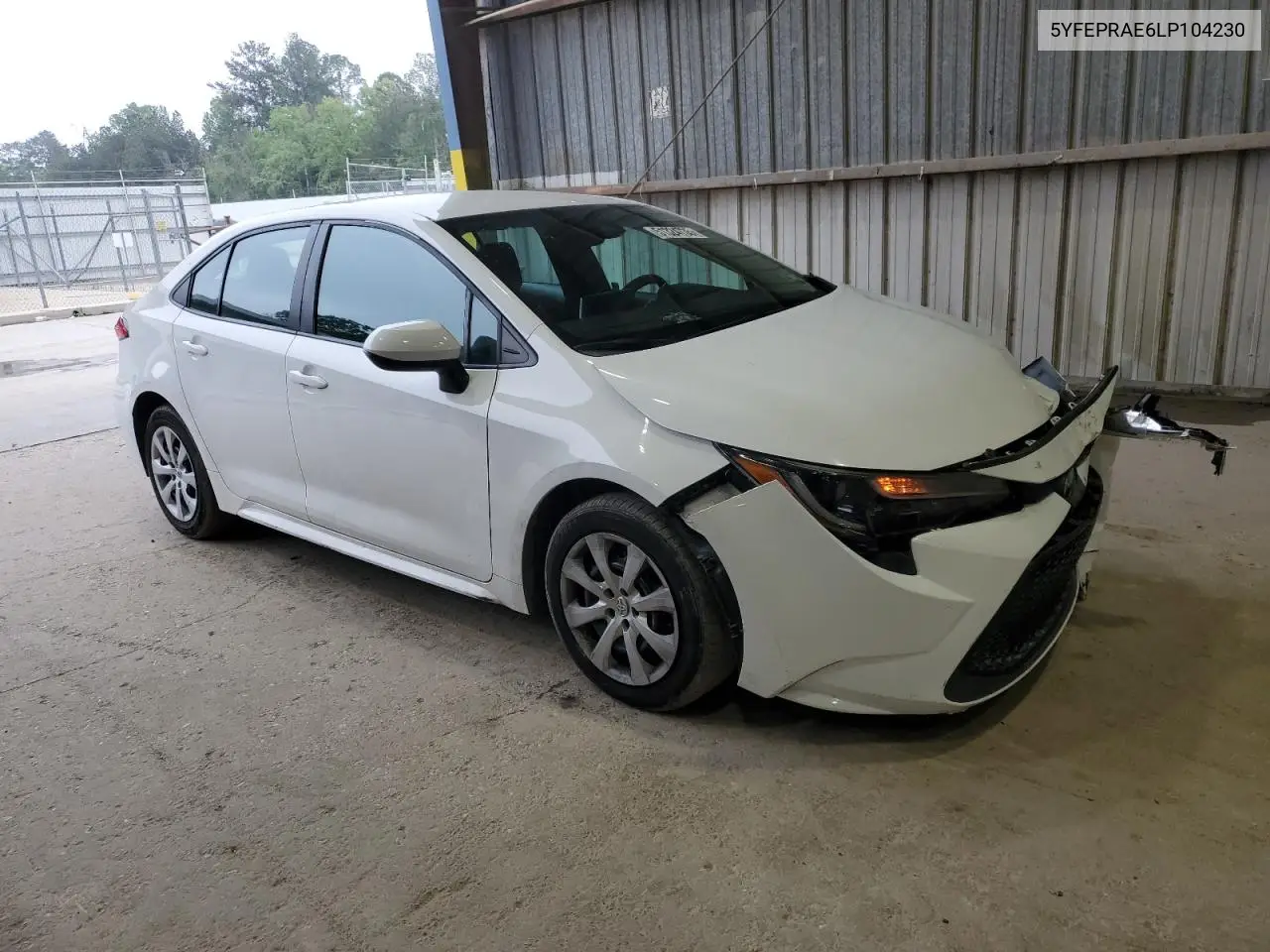 2020 Toyota Corolla Le VIN: 5YFEPRAE6LP104230 Lot: 51324735