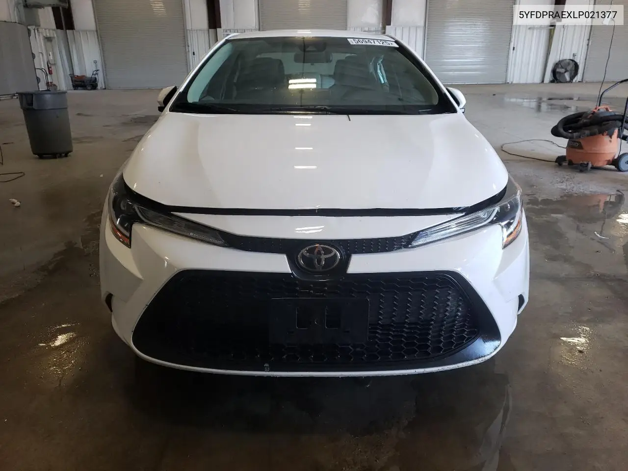 2020 Toyota Corolla L VIN: 5YFDPRAEXLP021377 Lot: 56947125