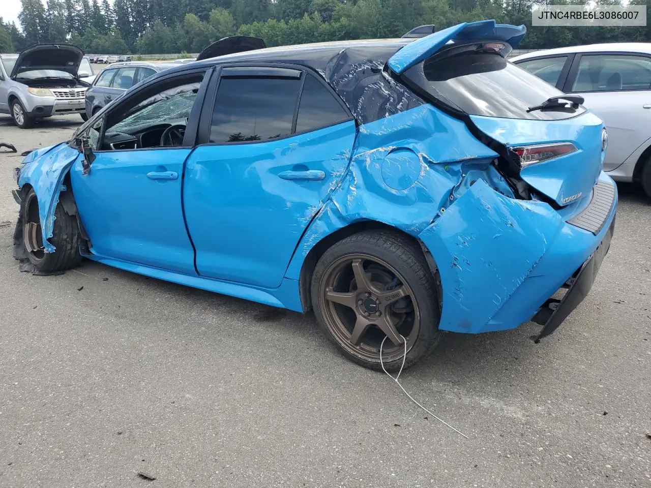 2020 Toyota Corolla Xse VIN: JTNC4RBE6L3086007 Lot: 60713365