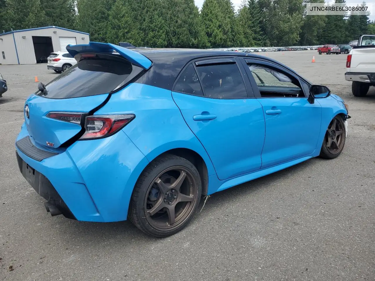 2020 Toyota Corolla Xse VIN: JTNC4RBE6L3086007 Lot: 60713365