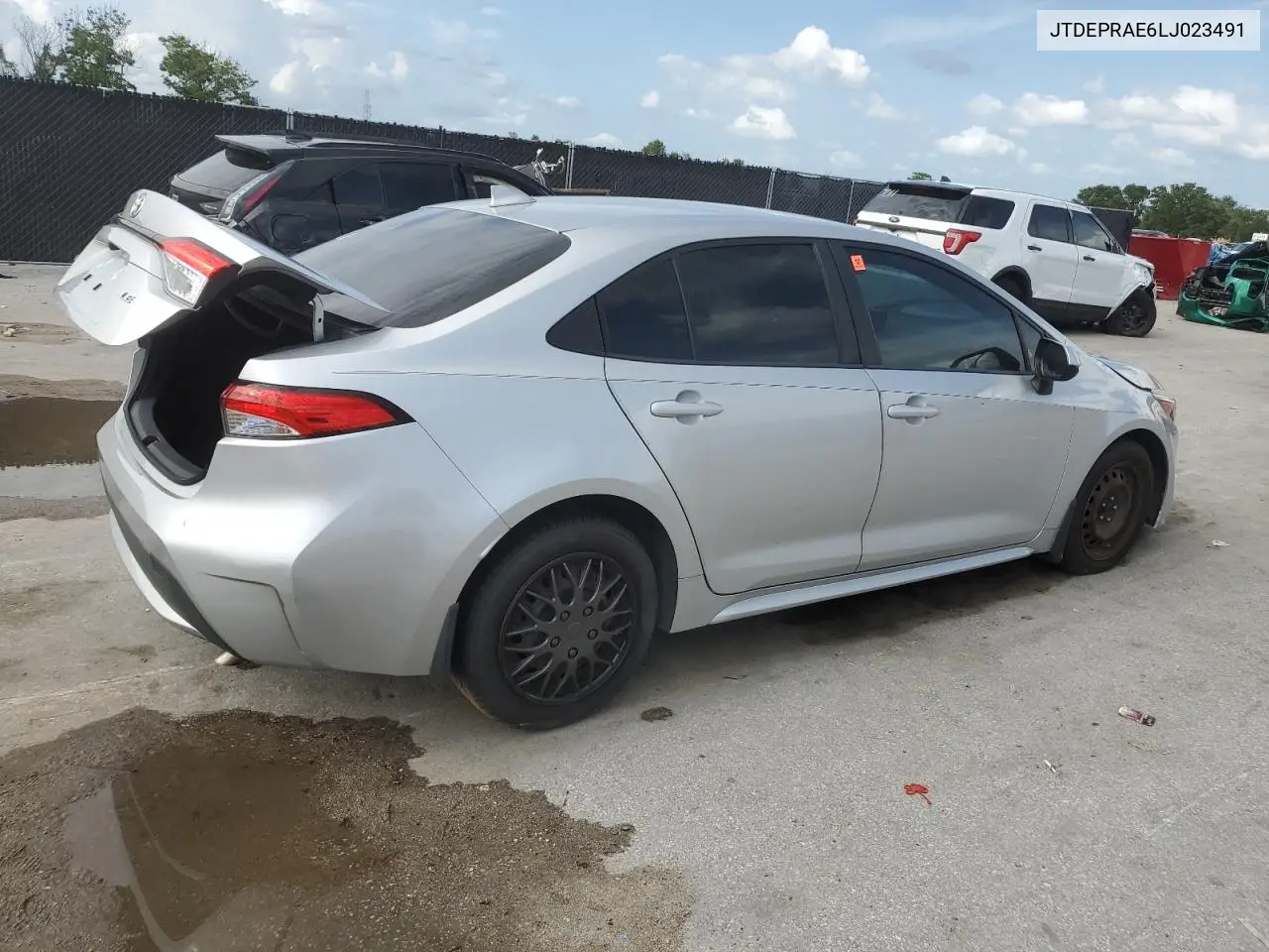 2020 Toyota Corolla Le VIN: JTDEPRAE6LJ023491 Lot: 62006035
