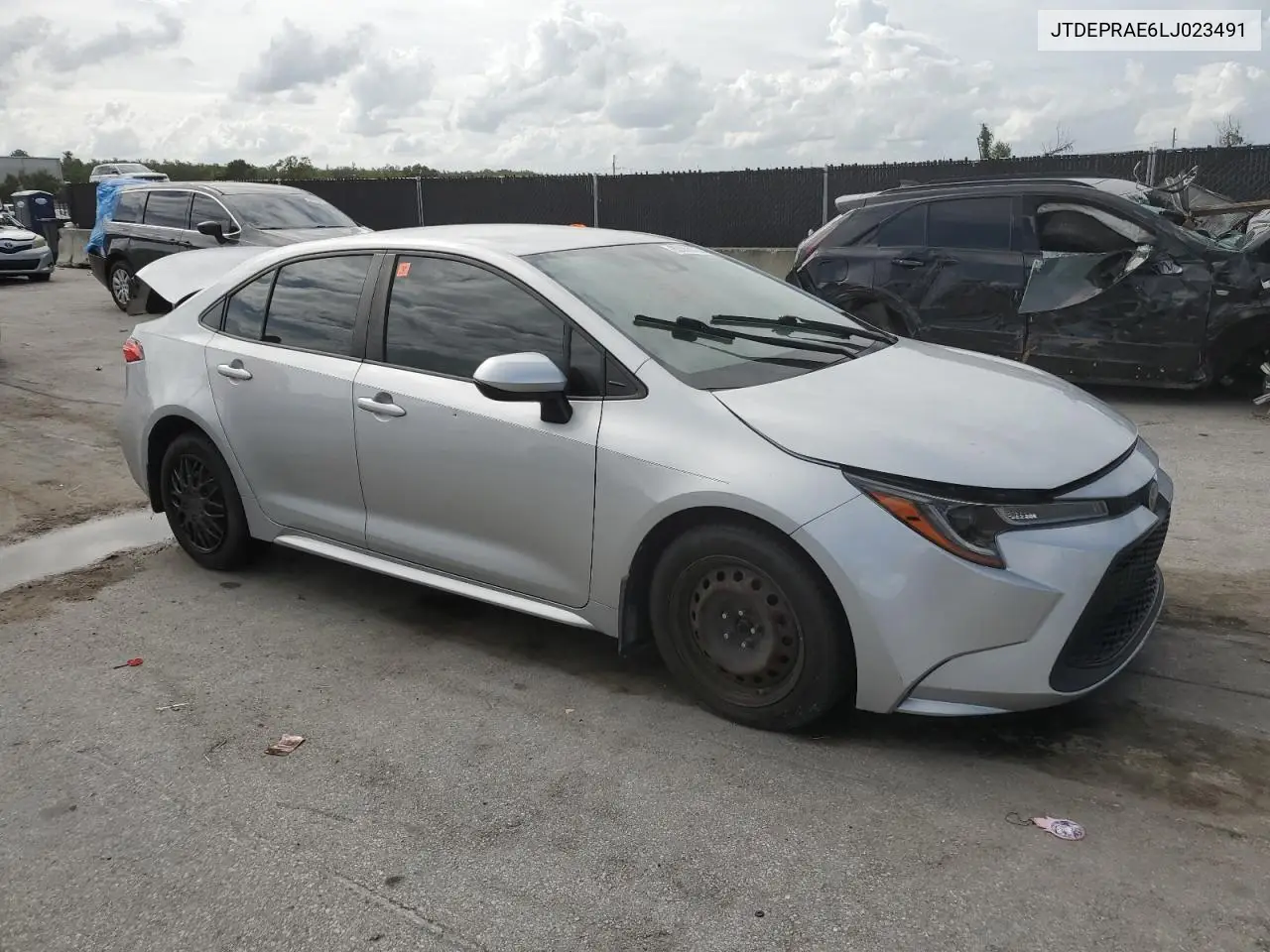 2020 Toyota Corolla Le VIN: JTDEPRAE6LJ023491 Lot: 62006035