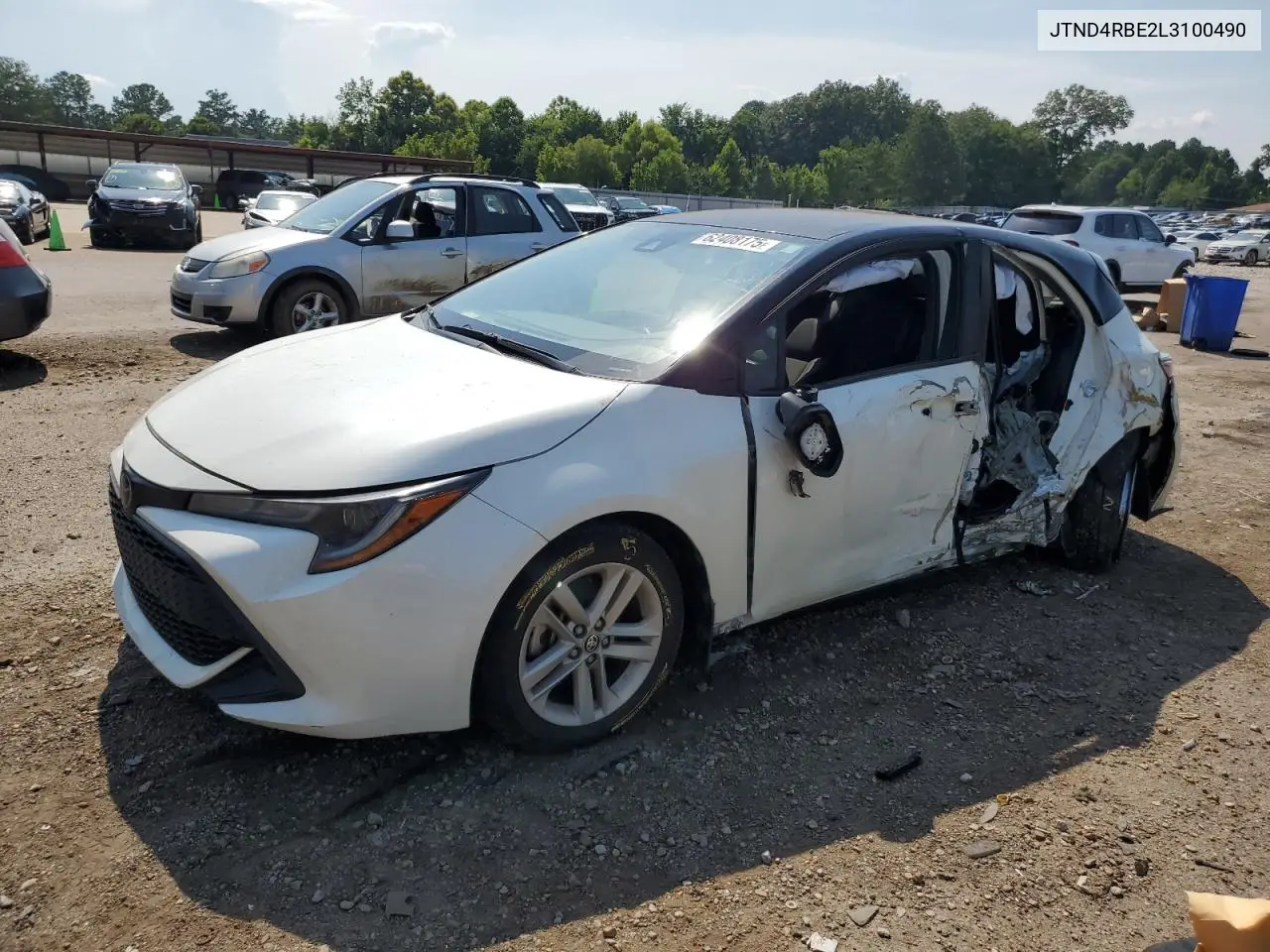 2020 Toyota Corolla Se VIN: JTND4RBE2L3100490 Lot: 62408175