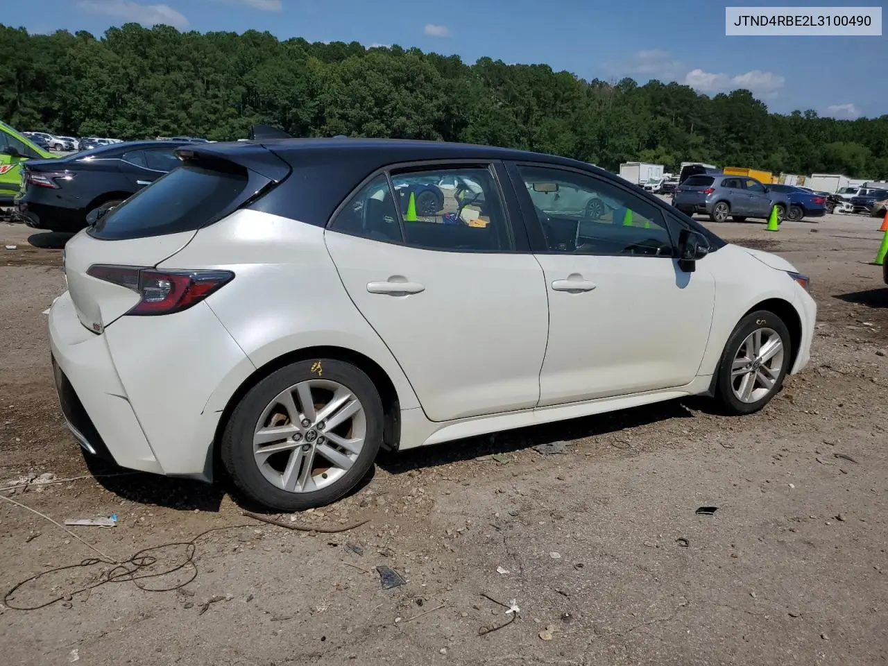 2020 Toyota Corolla Se VIN: JTND4RBE2L3100490 Lot: 62408175