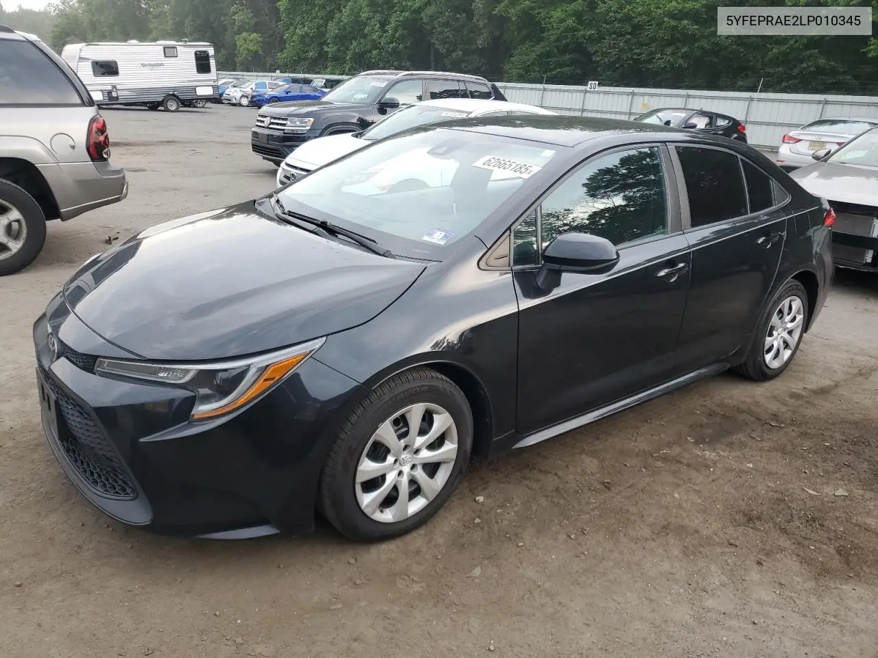 2020 Toyota Corolla Le VIN: 5YFEPRAE2LP010345 Lot: 62665185