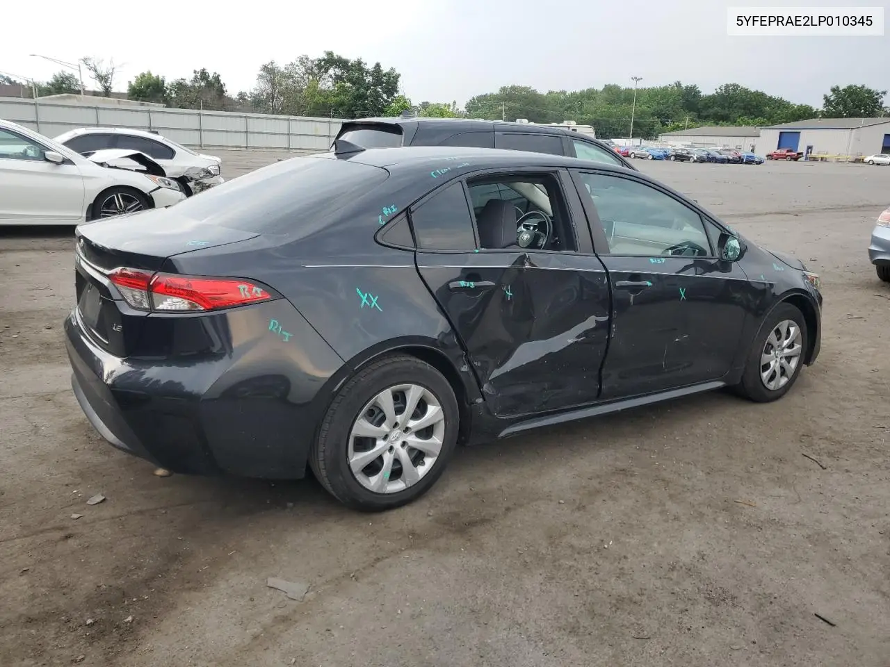 2020 Toyota Corolla Le VIN: 5YFEPRAE2LP010345 Lot: 62665185