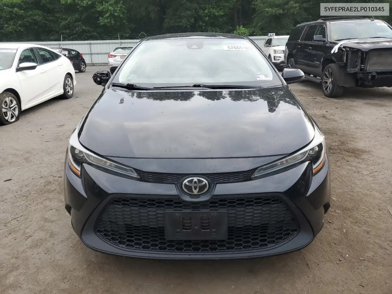 2020 Toyota Corolla Le VIN: 5YFEPRAE2LP010345 Lot: 62665185