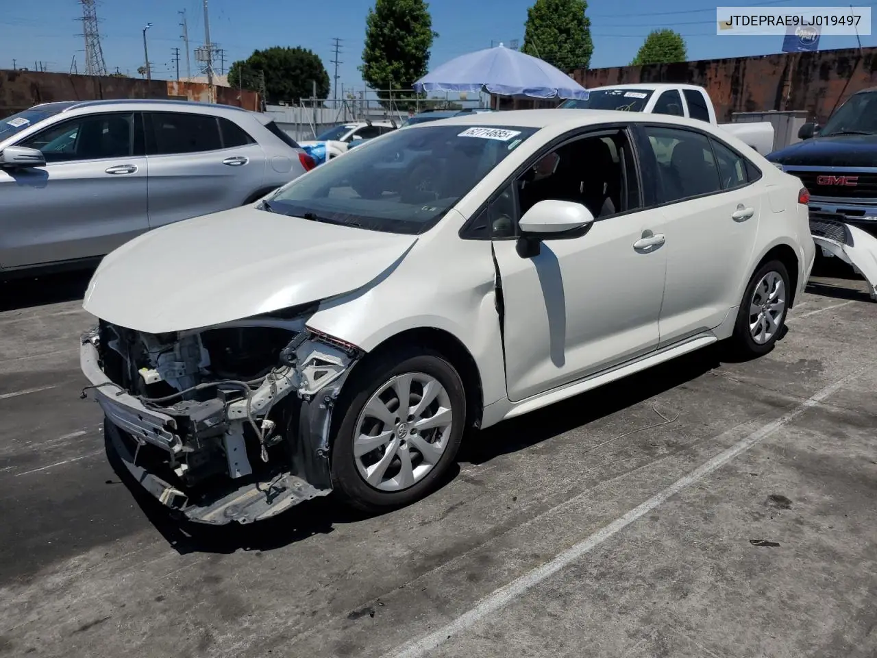 2020 Toyota Corolla Le VIN: JTDEPRAE9LJ019497 Lot: 62714685