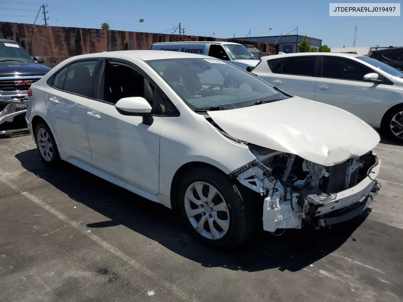 2020 Toyota Corolla Le VIN: JTDEPRAE9LJ019497 Lot: 62714685