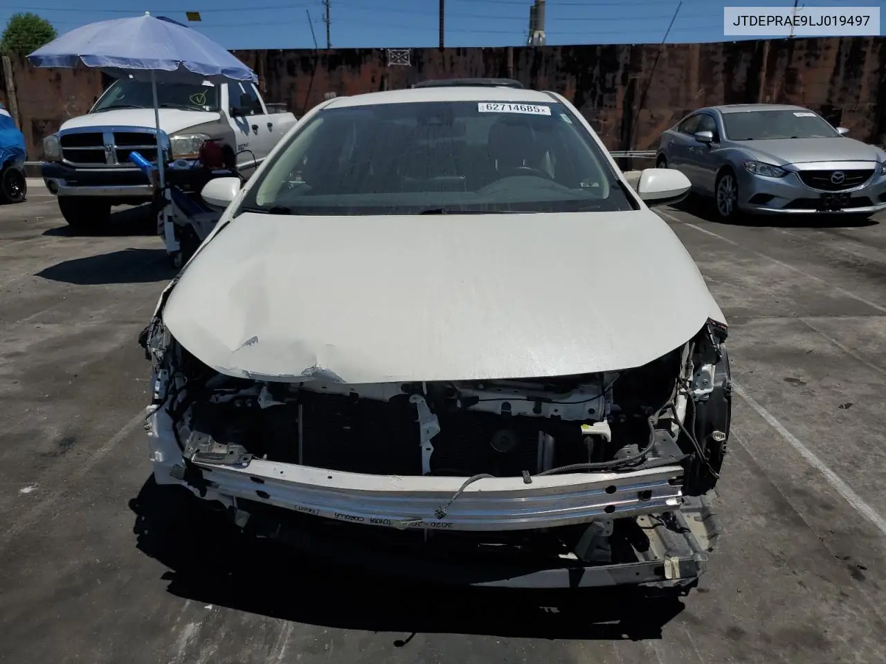 2020 Toyota Corolla Le VIN: JTDEPRAE9LJ019497 Lot: 62714685
