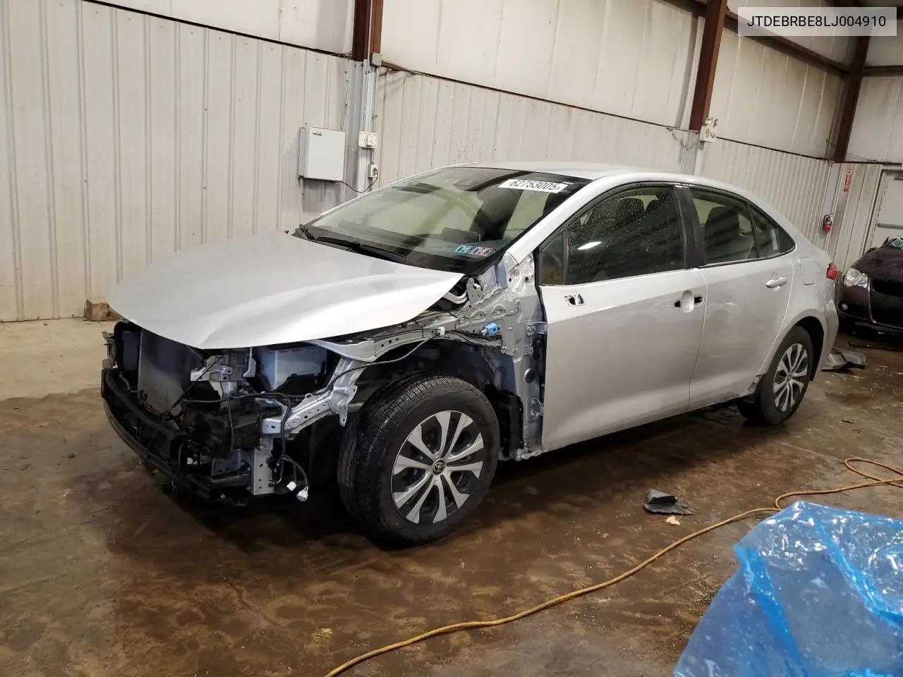 2020 Toyota Corolla Le VIN: JTDEBRBE8LJ004910 Lot: 62753005