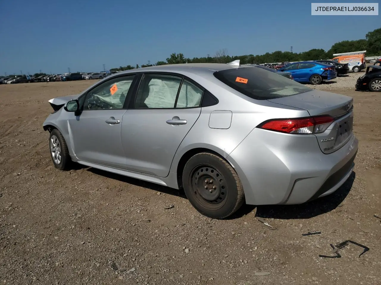 2020 Toyota Corolla Le VIN: JTDEPRAE1LJ036634 Lot: 62954775