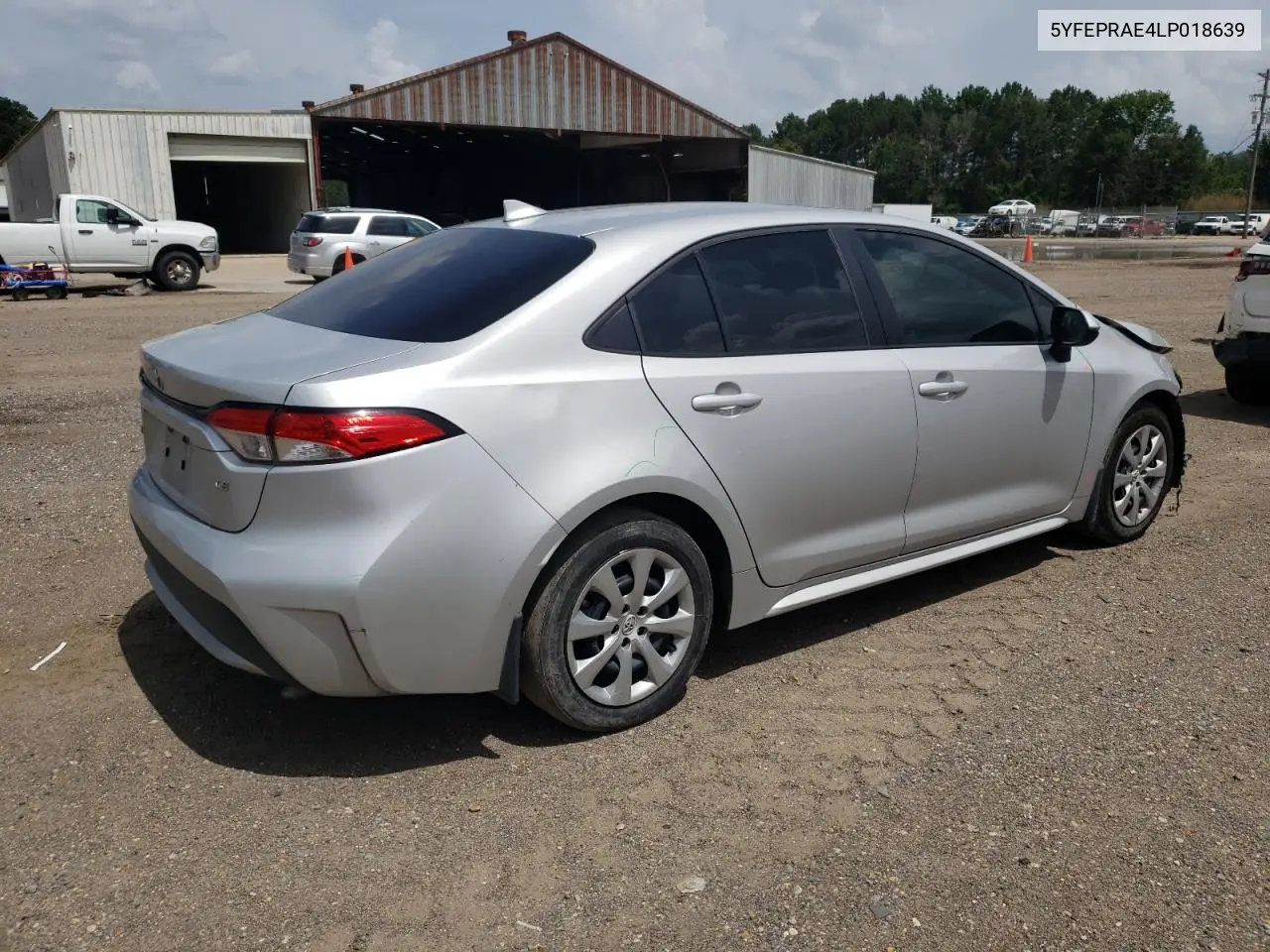 2020 Toyota Corolla Le VIN: 5YFEPRAE4LP018639 Lot: 62999725