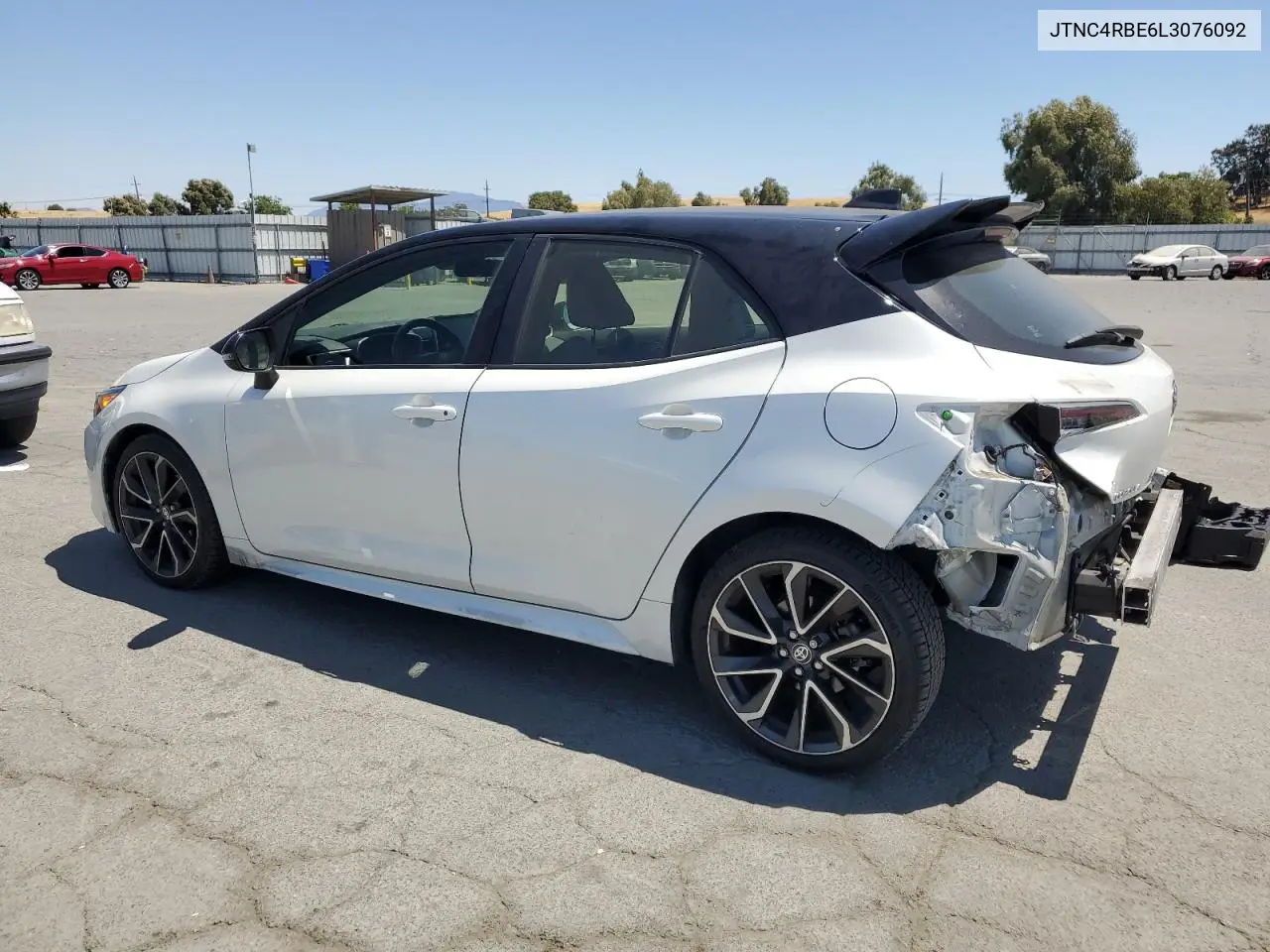 2020 Toyota Corolla Xse VIN: JTNC4RBE6L3076092 Lot: 63122785