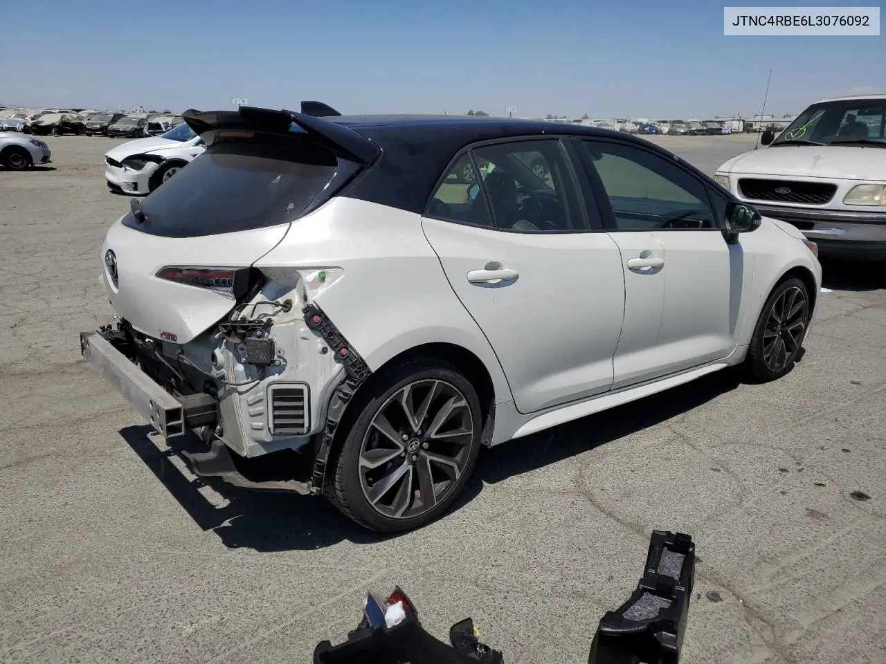 2020 Toyota Corolla Xse VIN: JTNC4RBE6L3076092 Lot: 63122785