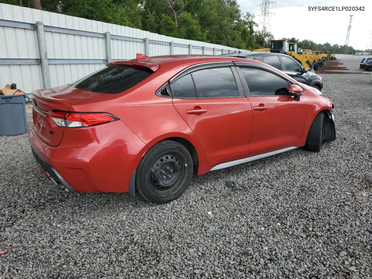 2020 Toyota Corolla Se VIN: 5YFS4RCE1LP020342 Lot: 63368875
