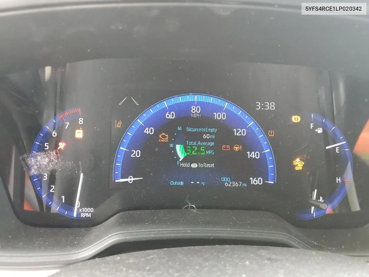 2020 Toyota Corolla Se VIN: 5YFS4RCE1LP020342 Lot: 63368875