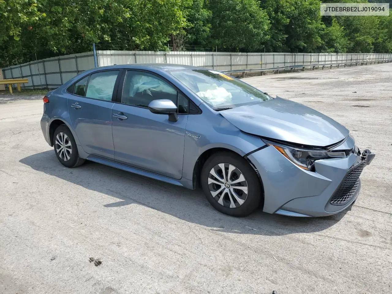 2020 Toyota Corolla Le VIN: JTDEBRBE2LJ019094 Lot: 65655305