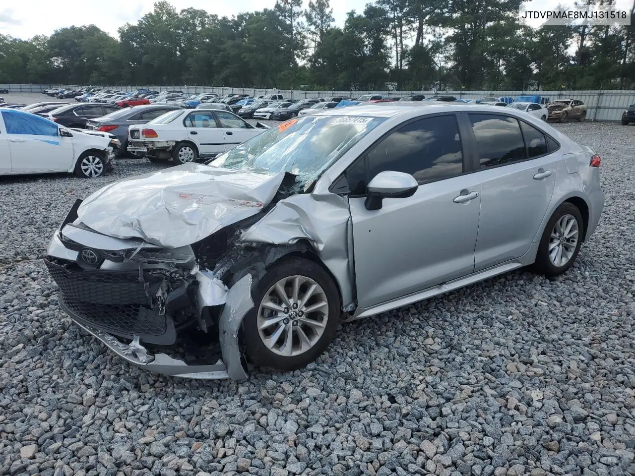 2021 Toyota Corolla Le VIN: JTDVPMAE8MJ131518 Lot: 56657415