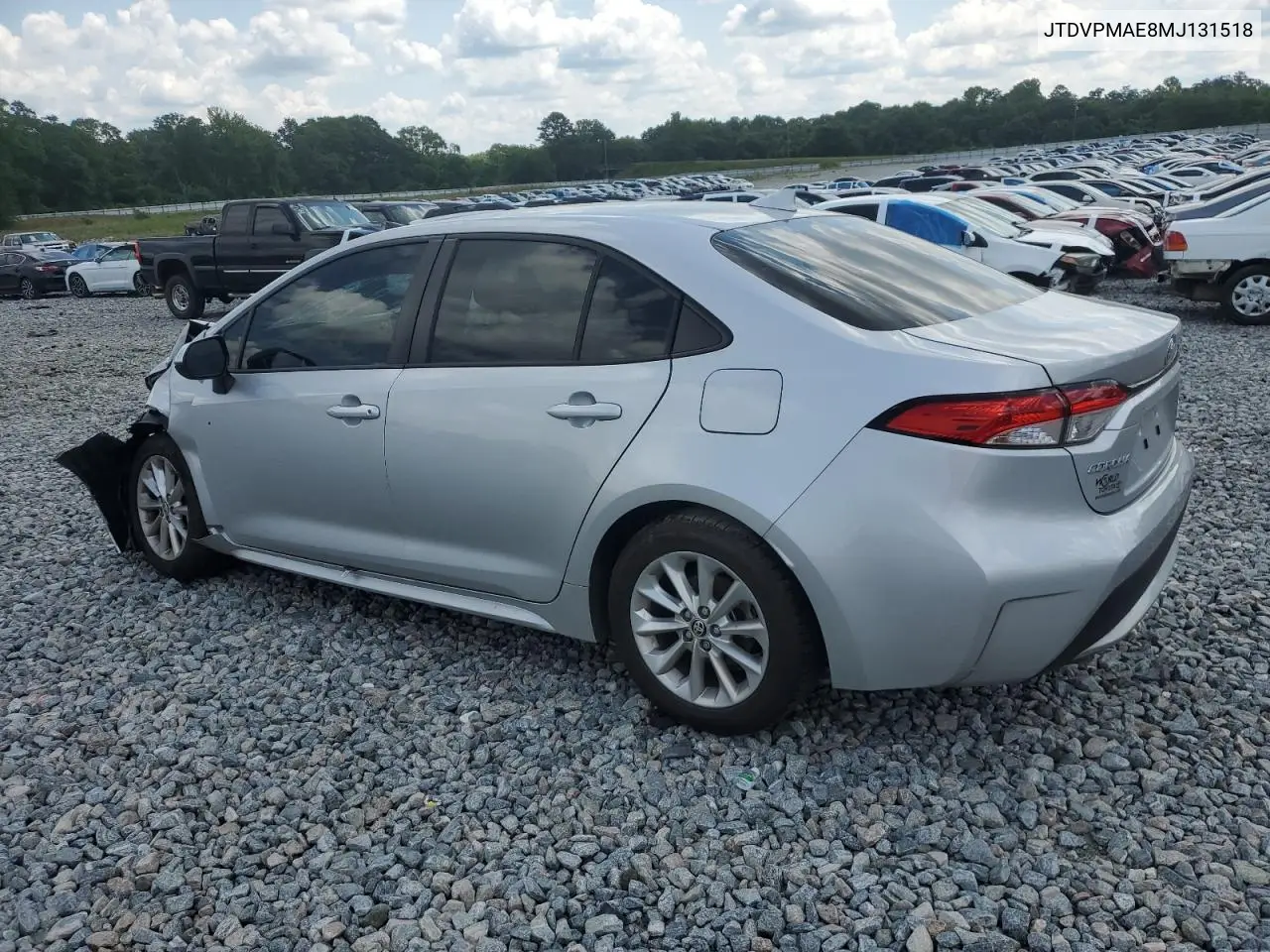 2021 Toyota Corolla Le VIN: JTDVPMAE8MJ131518 Lot: 56657415