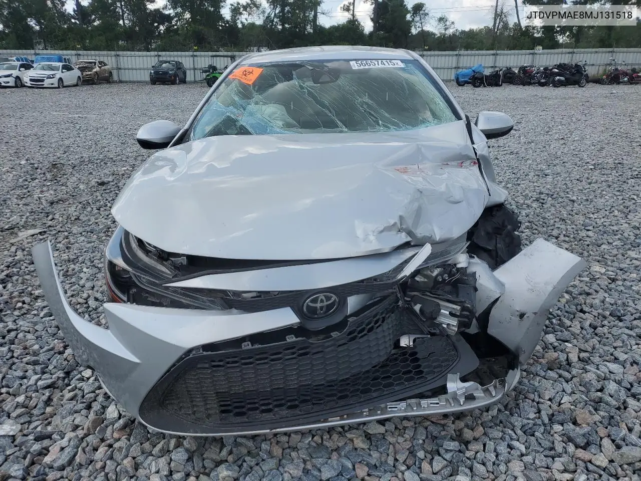 2021 Toyota Corolla Le VIN: JTDVPMAE8MJ131518 Lot: 56657415