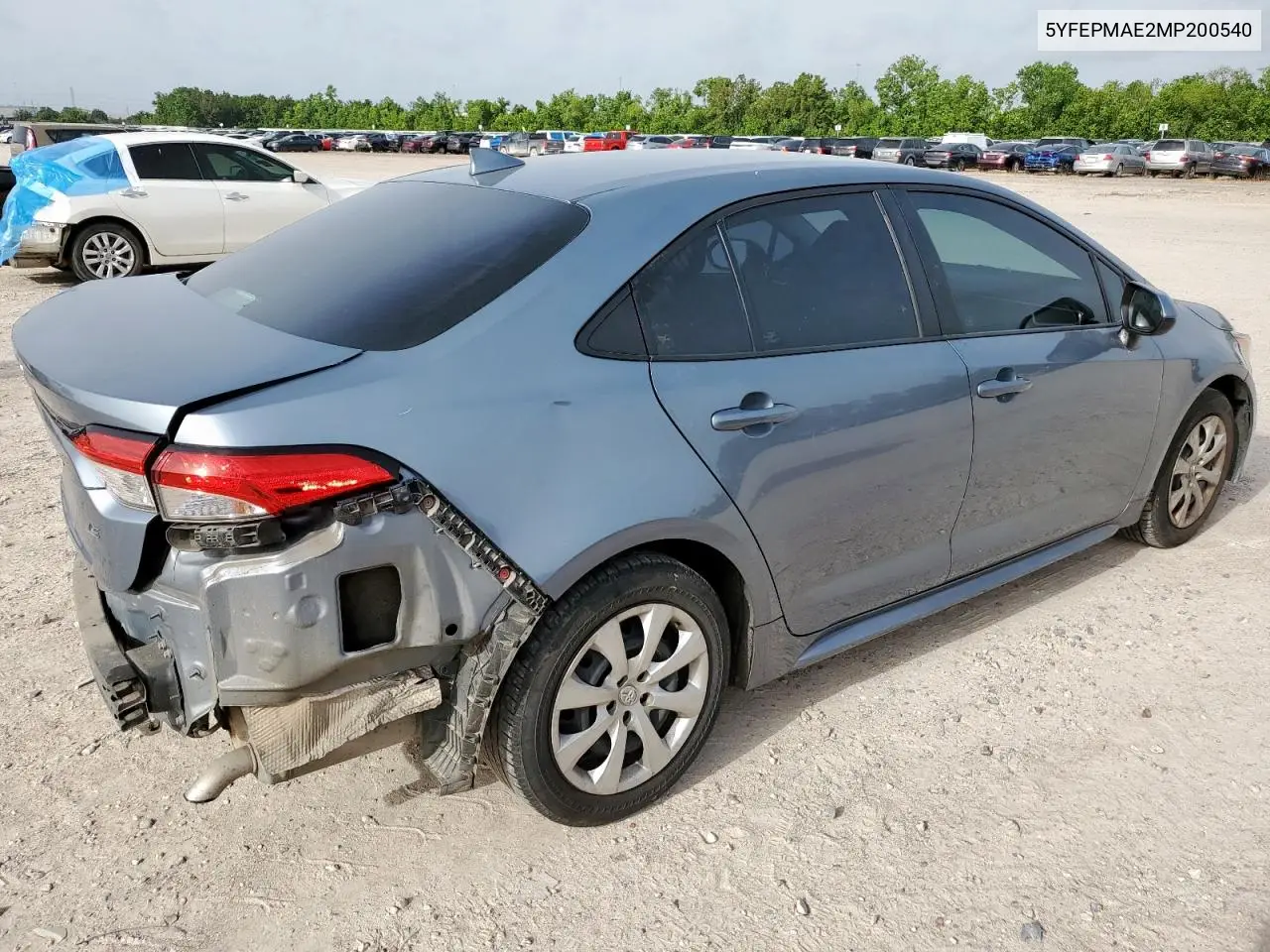 2021 Toyota Corolla Le VIN: 5YFEPMAE2MP200540 Lot: 57095025