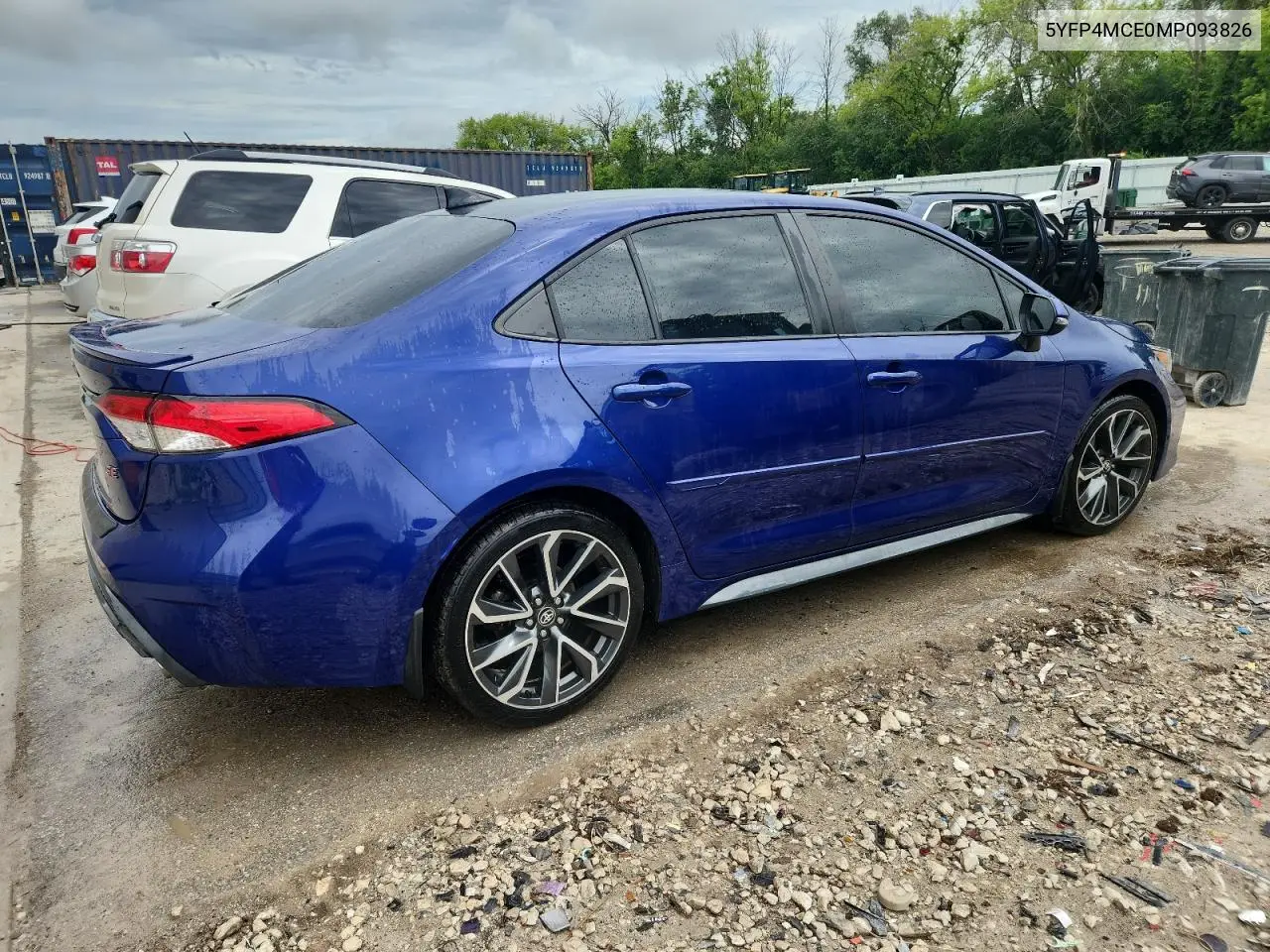 2021 Toyota Corolla Se VIN: 5YFP4MCE0MP093826 Lot: 62187715