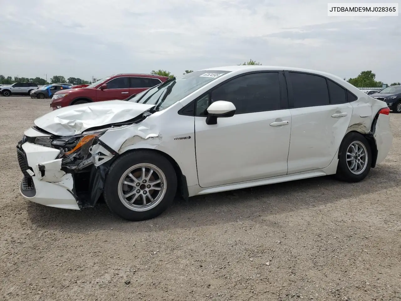 2021 Toyota Corolla VIN: JTDBAMDE9MJ028365 Lot: 62524595