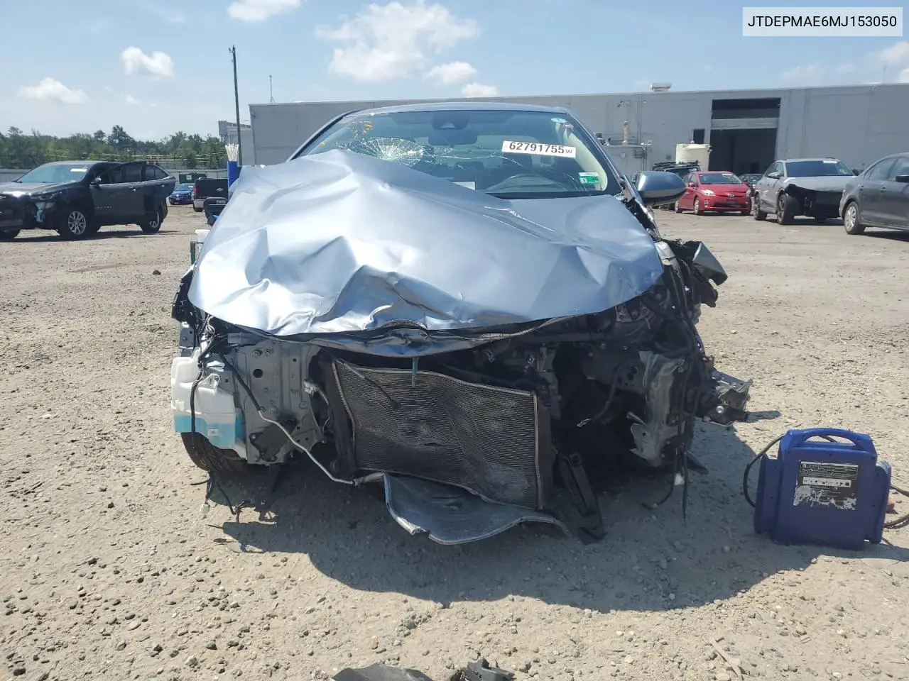 2021 Toyota Corolla Le VIN: JTDEPMAE6MJ153050 Lot: 62791755
