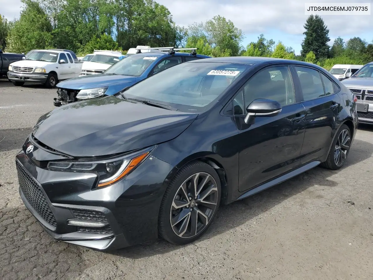 2021 Toyota Corolla Se VIN: JTDS4MCE6MJ079735 Lot: 63057275