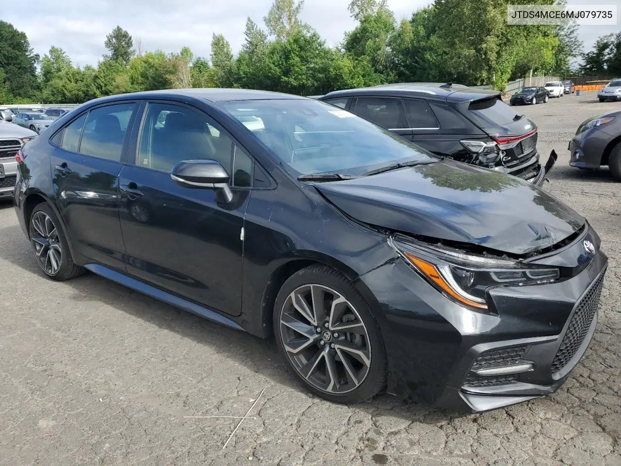 2021 Toyota Corolla Se VIN: JTDS4MCE6MJ079735 Lot: 63057275