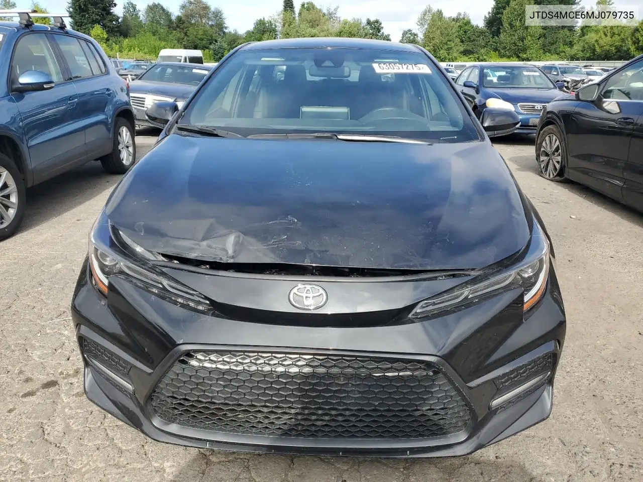 2021 Toyota Corolla Se VIN: JTDS4MCE6MJ079735 Lot: 63057275