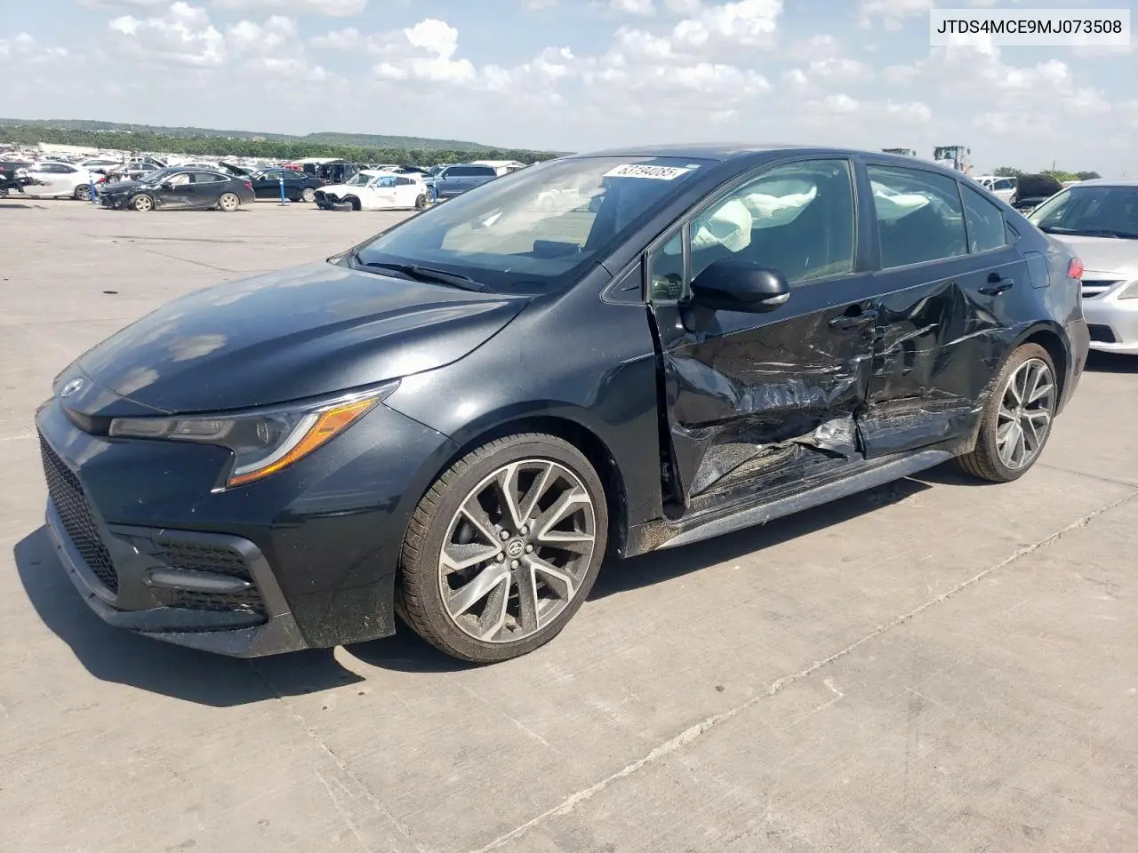 2021 Toyota Corolla Se VIN: JTDS4MCE9MJ073508 Lot: 63194085