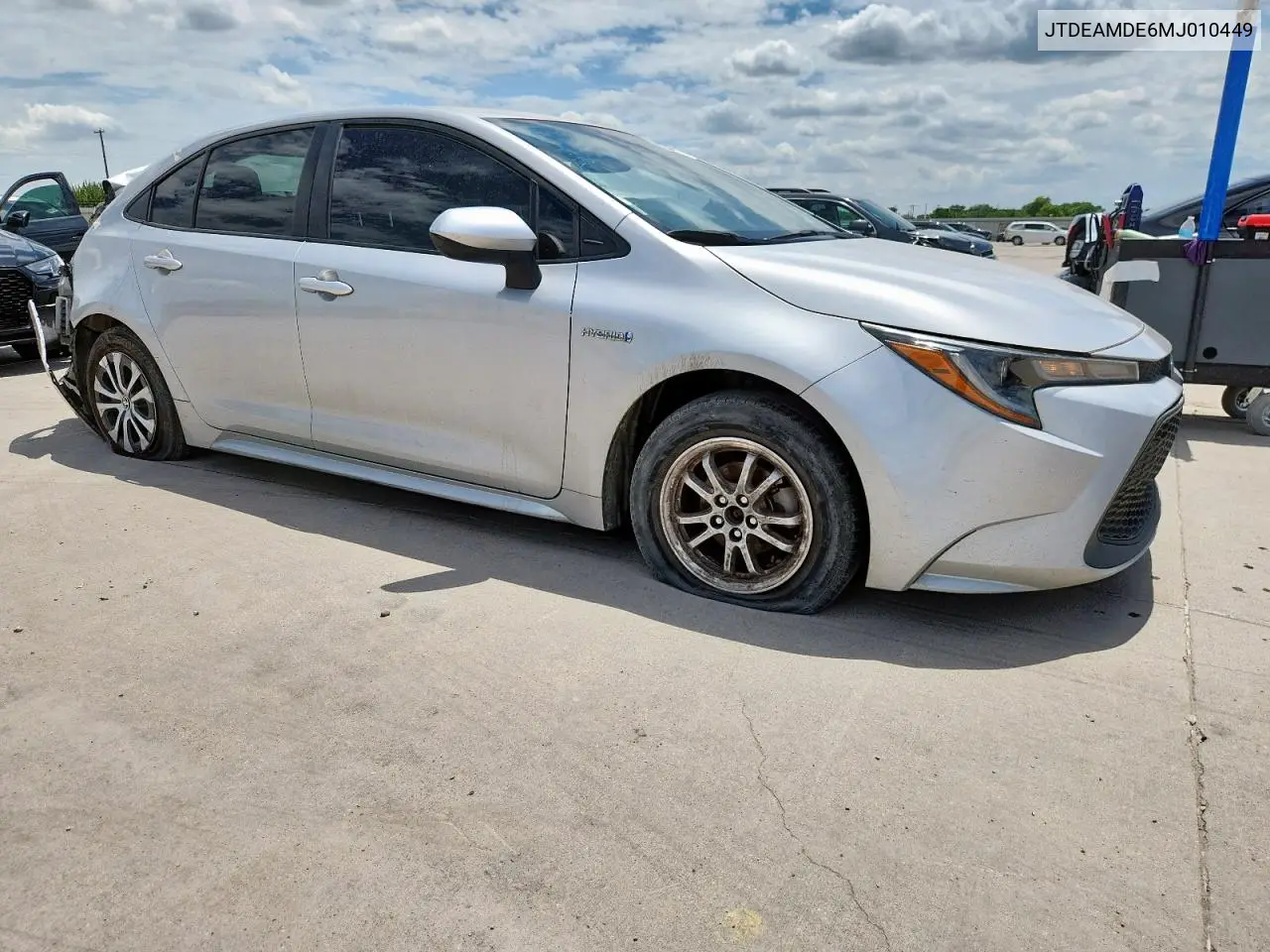 2021 Toyota Corolla Le VIN: JTDEAMDE6MJ010449 Lot: 63421375