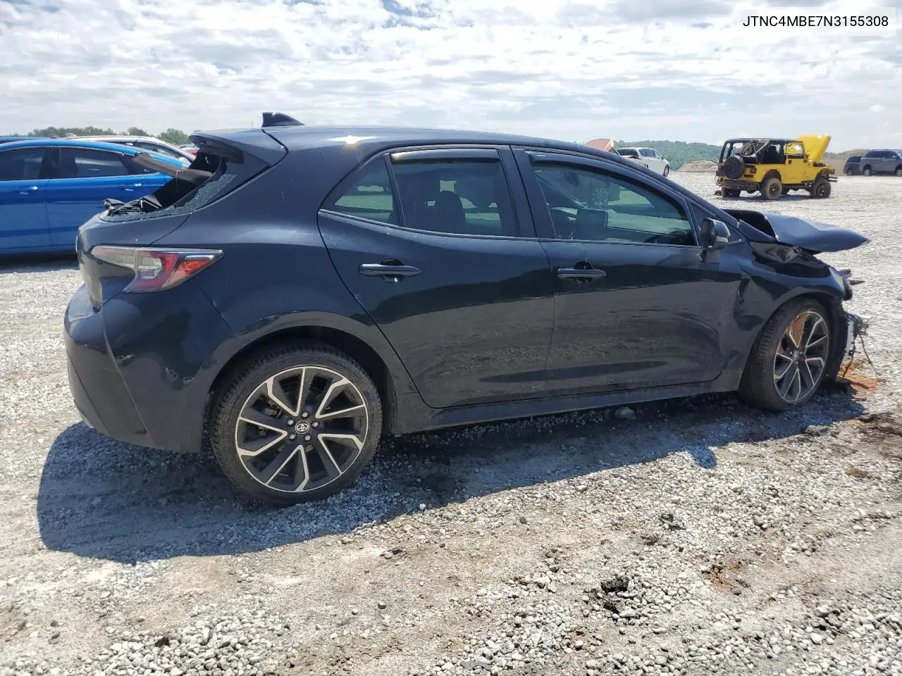 2022 Toyota Corolla Xse VIN: JTNC4MBE7N3155308 Lot: 55752825