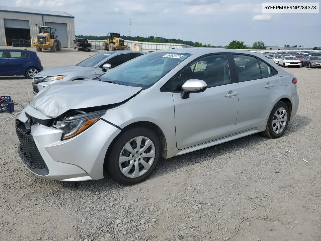 2022 Toyota Corolla Le VIN: 5YFEPMAE9NP284373 Lot: 56663515