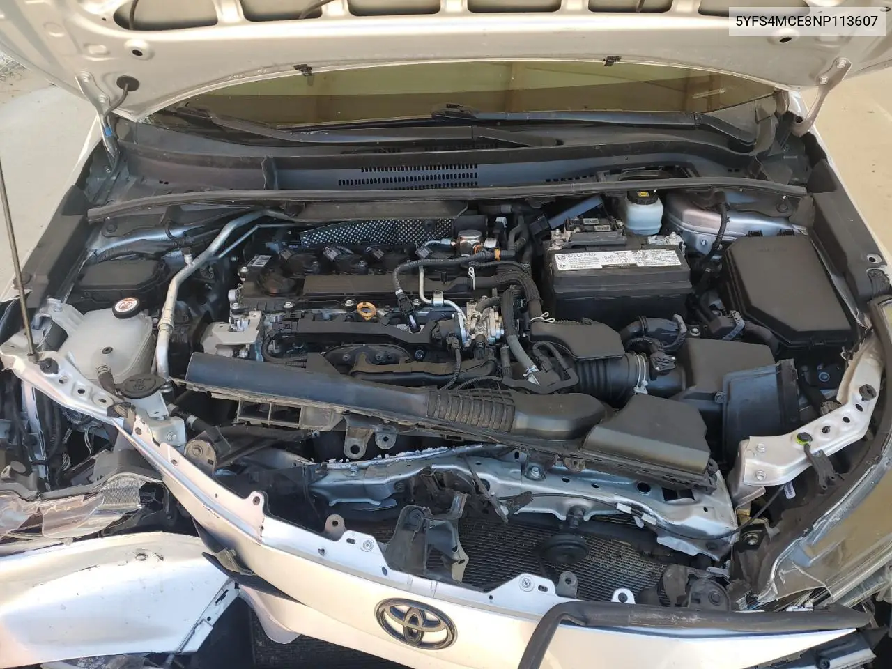 2022 Toyota Corolla Se VIN: 5YFS4MCE8NP113607 Lot: 57126435