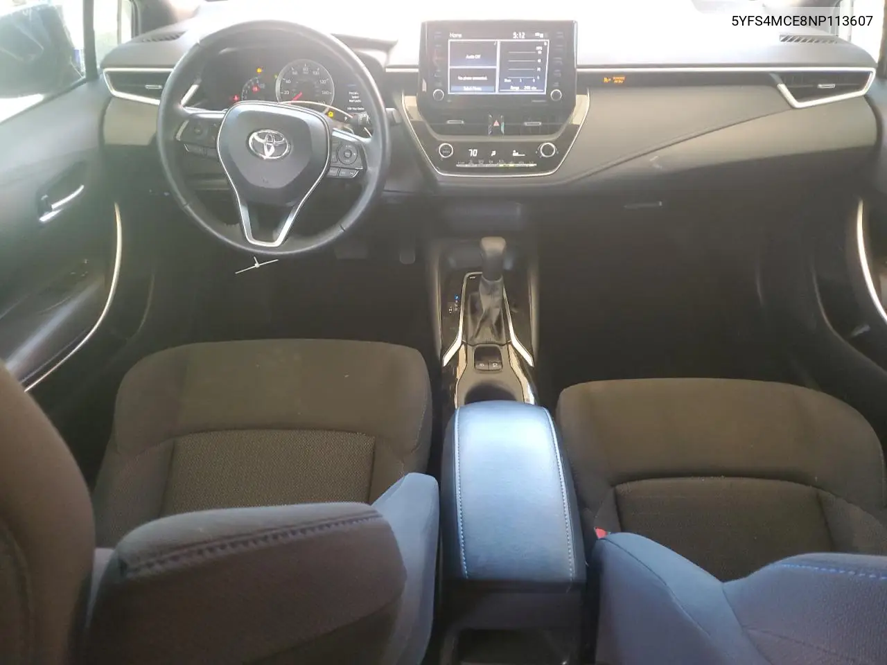 2022 Toyota Corolla Se VIN: 5YFS4MCE8NP113607 Lot: 57126435