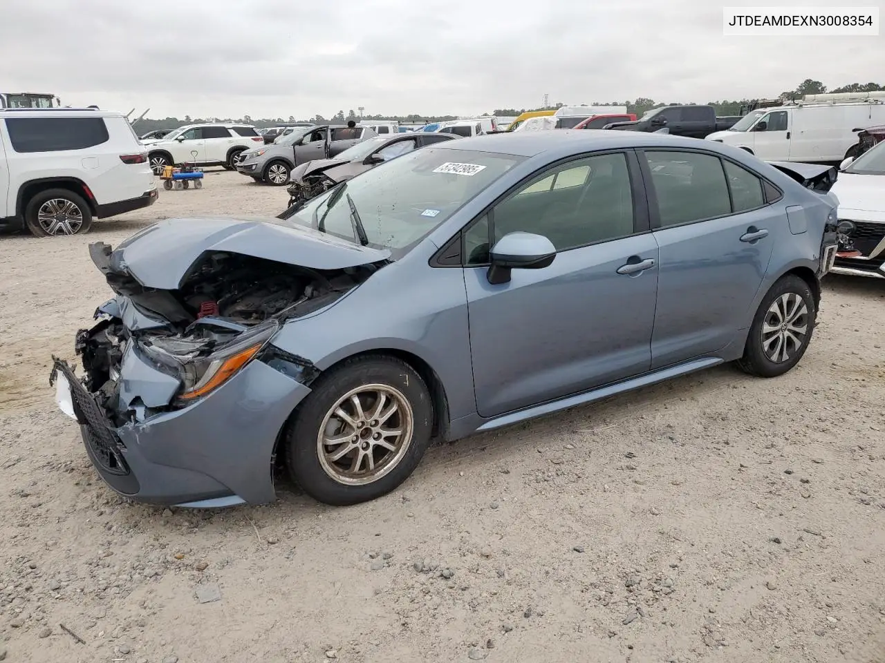 2022 Toyota Corolla Le VIN: JTDEAMDEXN3008354 Lot: 57342985