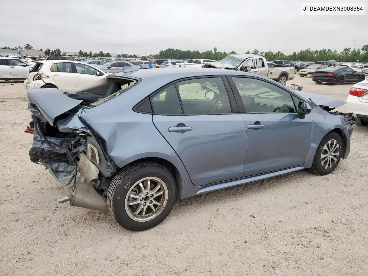 2022 Toyota Corolla Le VIN: JTDEAMDEXN3008354 Lot: 57342985