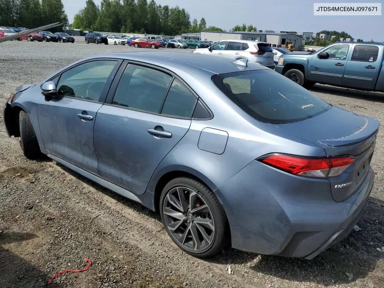2022 Toyota Corolla Se VIN: JTDS4MCE6NJ097671 Lot: 57354485