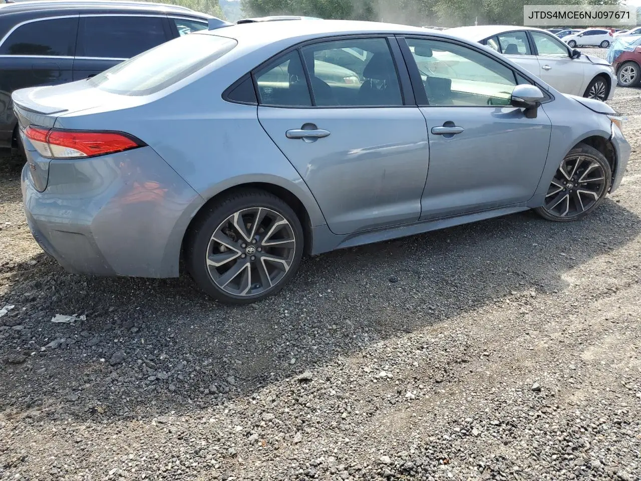 2022 Toyota Corolla Se VIN: JTDS4MCE6NJ097671 Lot: 57354485