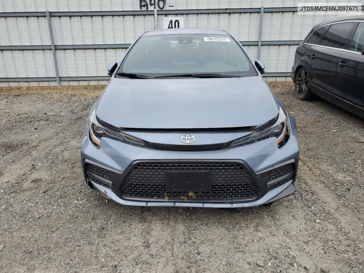 2022 Toyota Corolla Se VIN: JTDS4MCE6NJ097671 Lot: 57354485