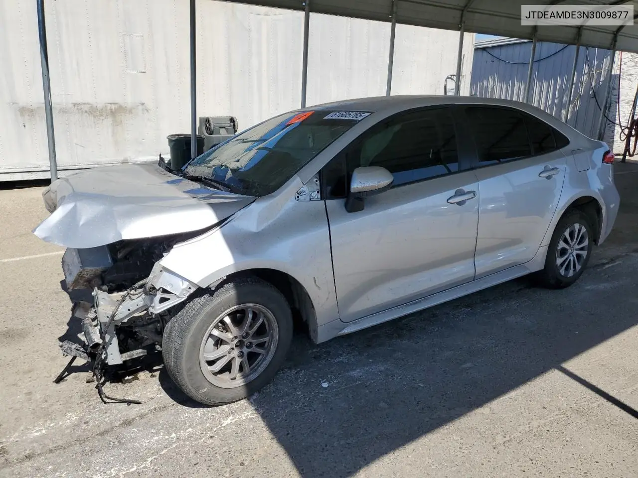 2022 Toyota Corolla Le VIN: JTDEAMDE3N3009877 Lot: 61605765