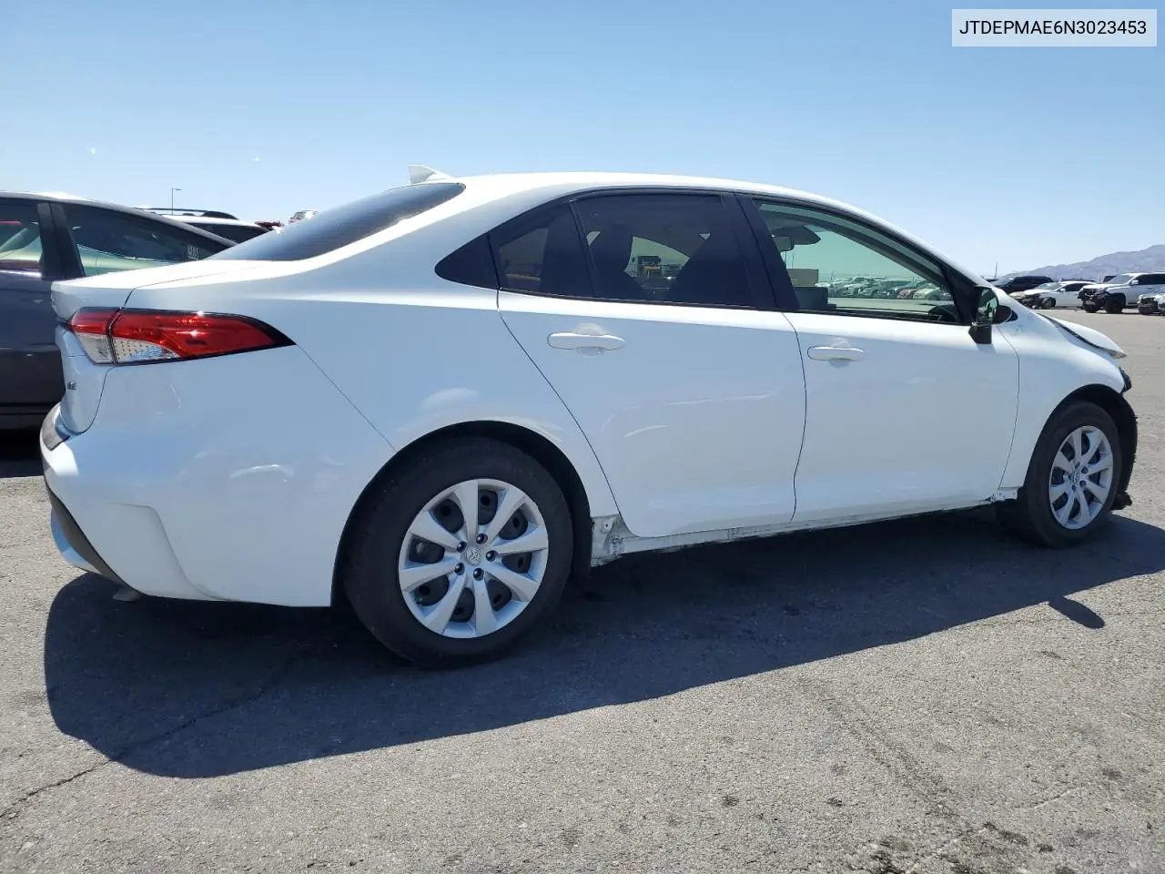 2022 Toyota Corolla Le VIN: JTDEPMAE6N3023453 Lot: 62895015