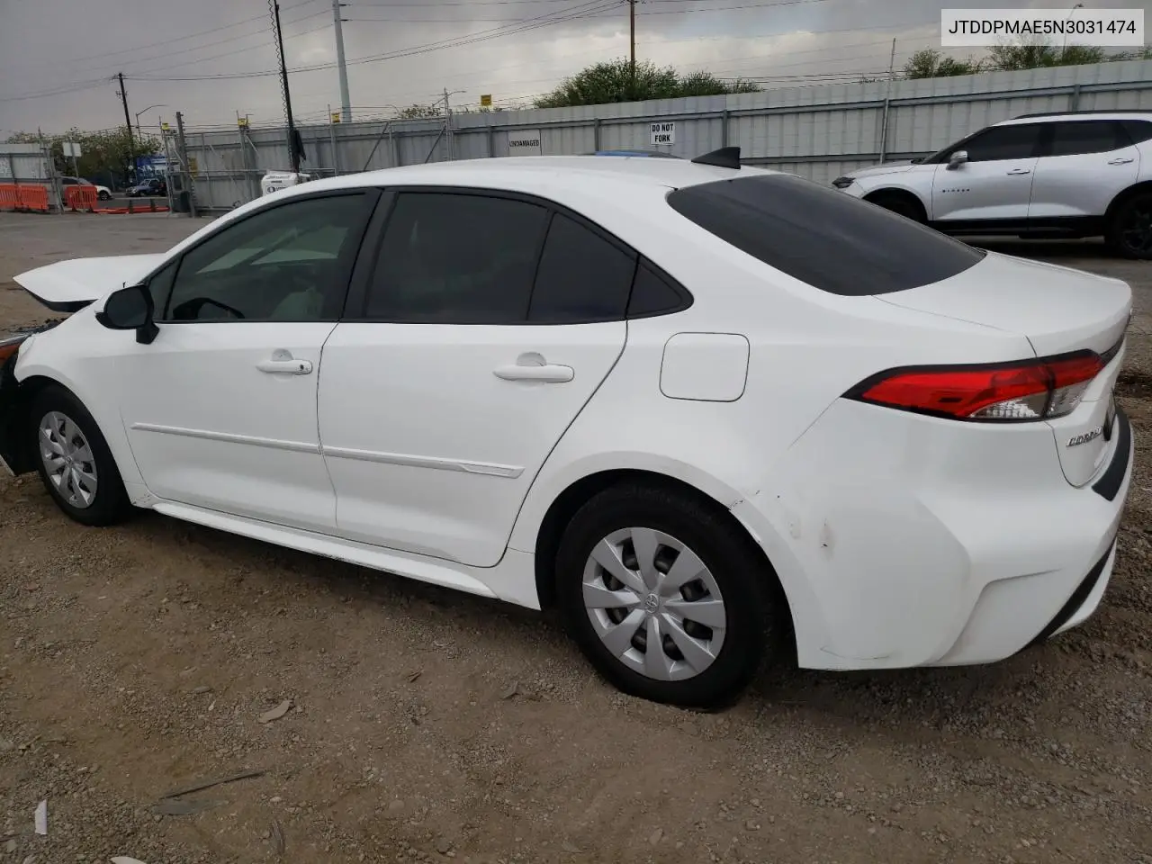 2022 Toyota Corolla L VIN: JTDDPMAE5N3031474 Lot: 63526915