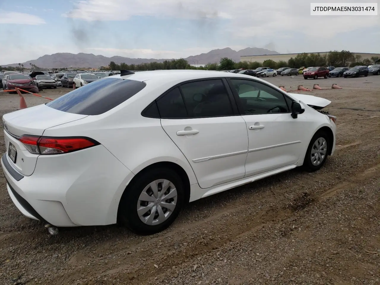 2022 Toyota Corolla L VIN: JTDDPMAE5N3031474 Lot: 63526915